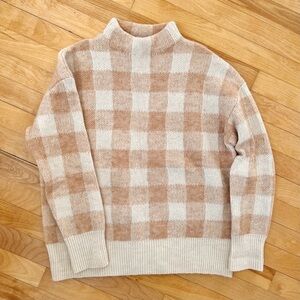 Mango Gingham Sweater - XS